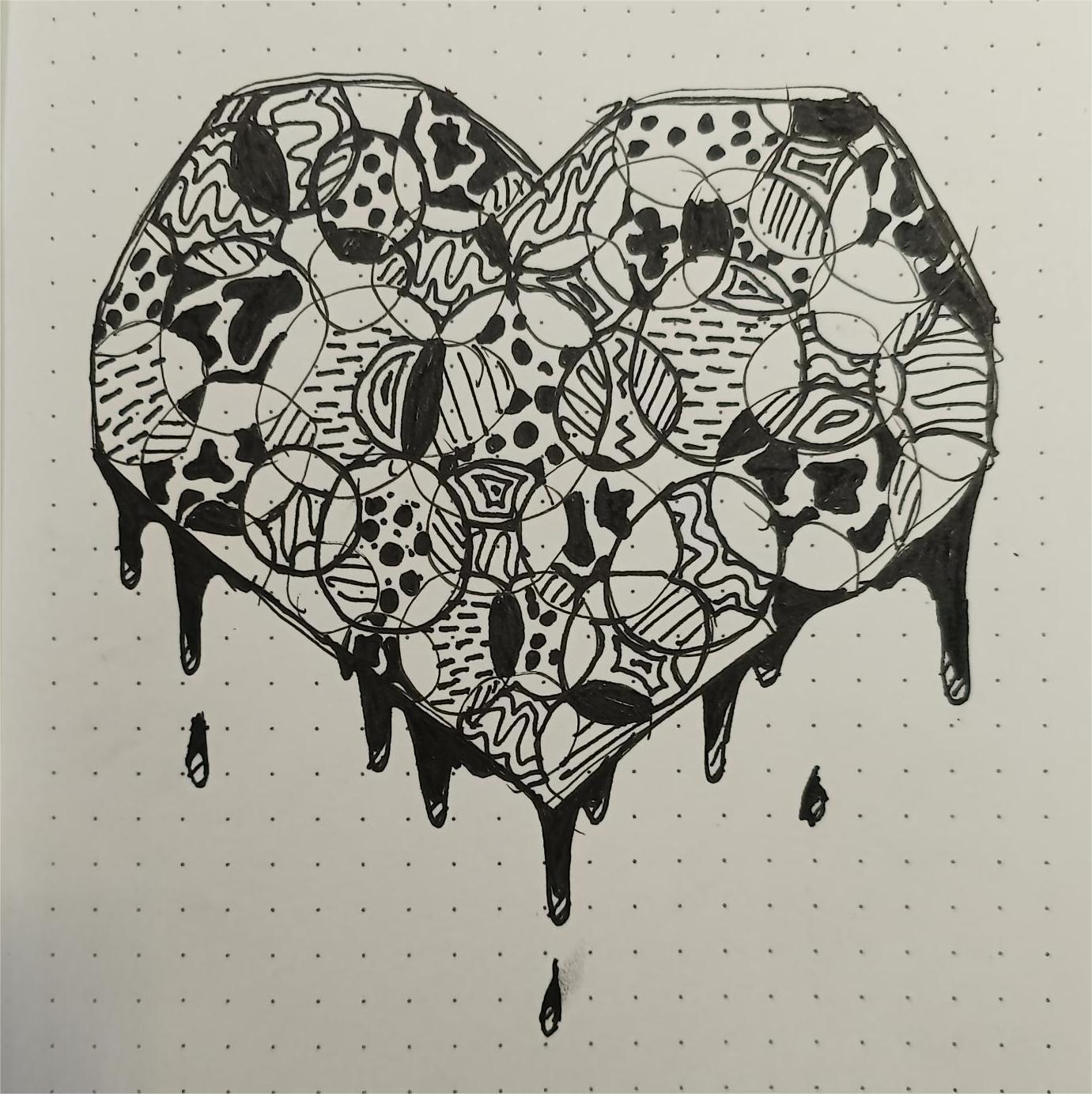 Heart doodle Pen