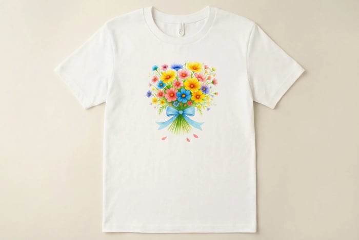Flower Bouquet T- Shirt image