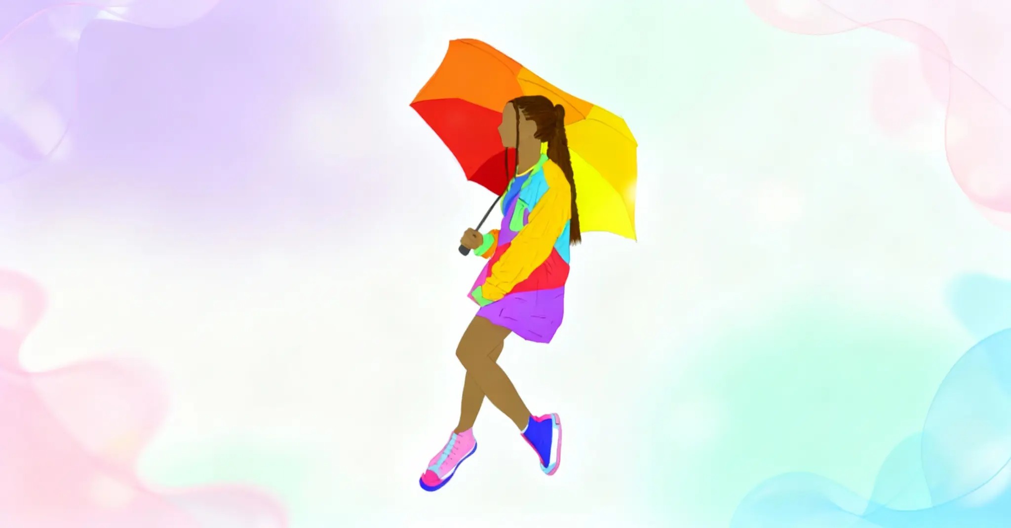 Elizabeth Xiaoyue Lang Custom Design, girl with an umbrella