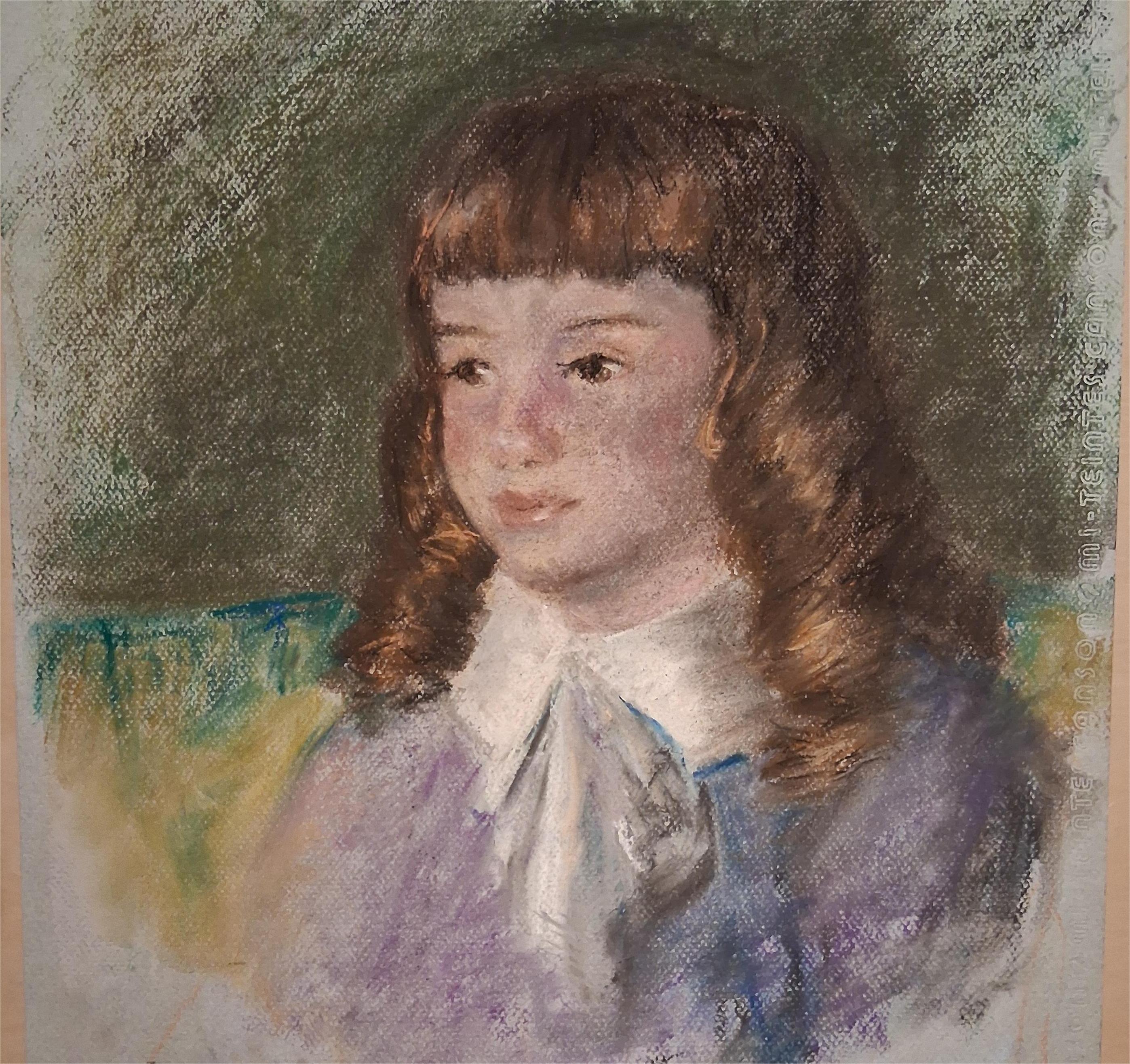 girl portrait pastels